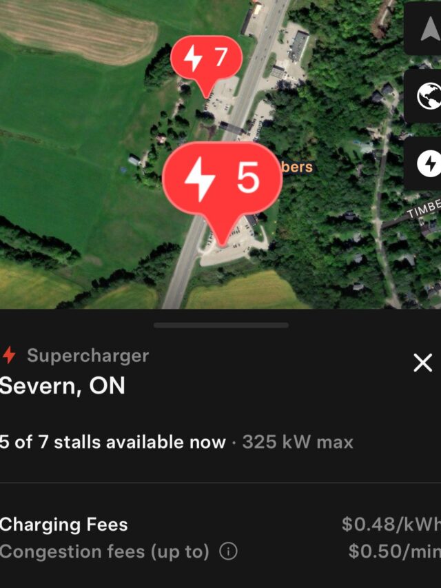 Tesla has opened two new Superchargers at the Webers in Severn, Ontario