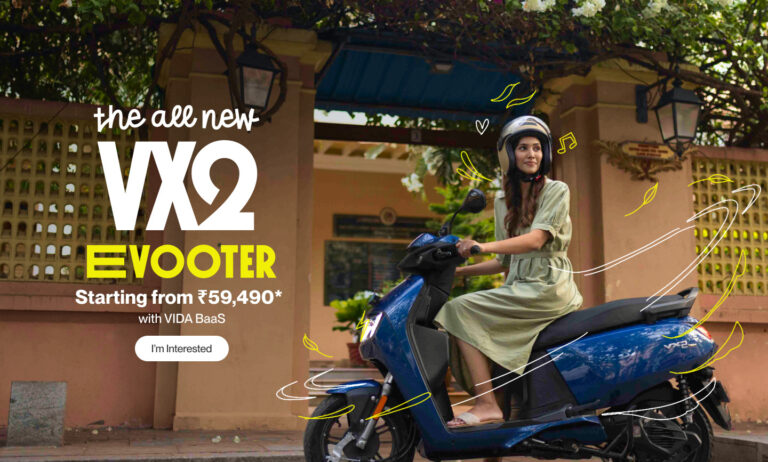 hero vida vx2 electric scooter