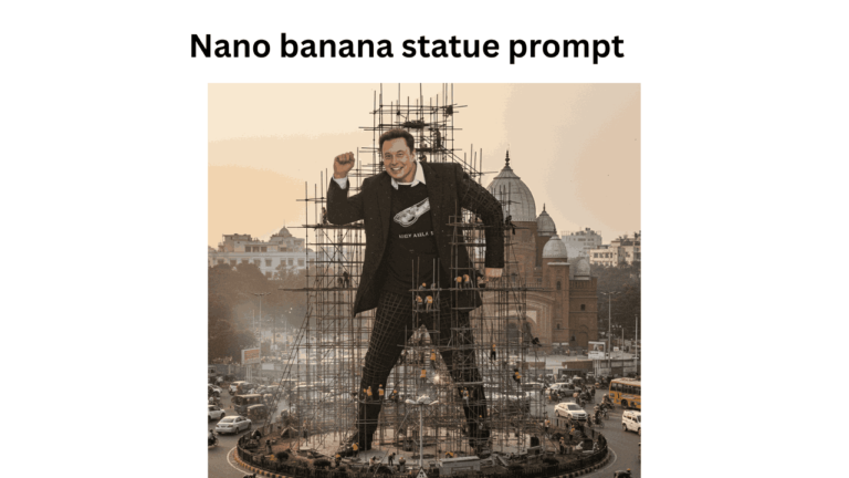Gemini Nano banana Prompt : Create a giant hyper-realistic statue based on the given photo | nano banana statue prompt