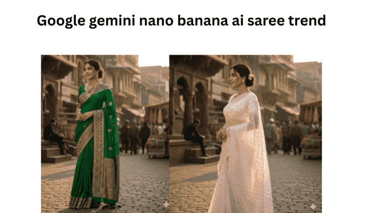 Google gemini nano banana ai saree trend