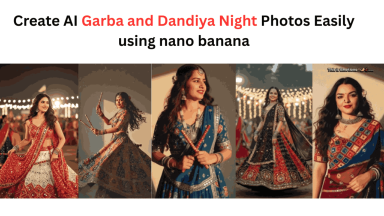 Navratri Gemini Prompt for Girl Create AI Garba and Dandiya Night Photos Easily using nano banana