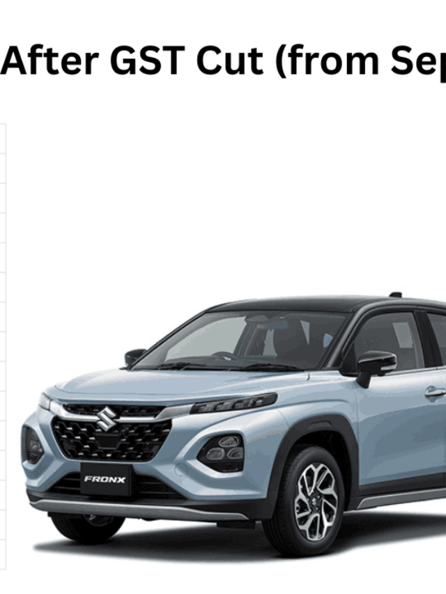 Maruti Fronx Price After GST Cut (from Sept 22)