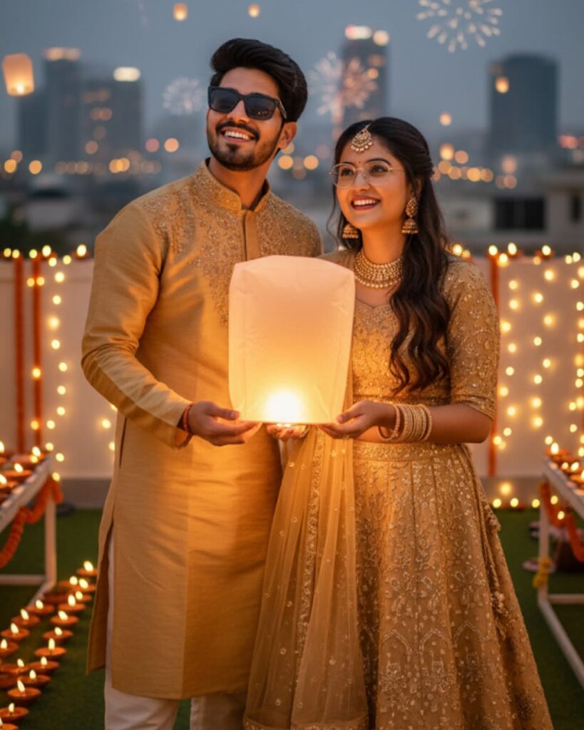 Diwali prompt for gemini girl Create Stunning Diwali Photos using nano banana