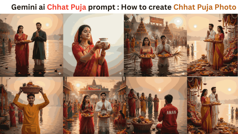 Gemini ai Chhat Puja prompt How to create Chhat Puja Photo Editing Google Gemini Prompt