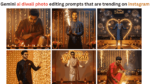 Gemini ai diwali photo editing prompts that are trending on instagram