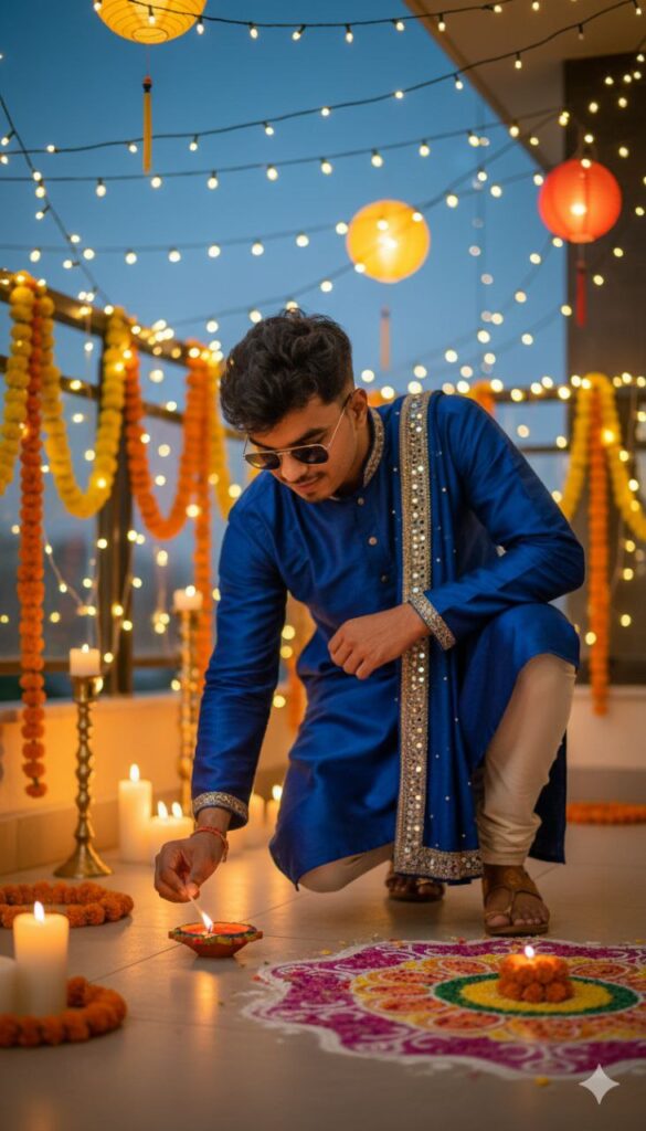Gemini ai photo prompt copy paste trending boy diwali: Here the best Google Gemini AI Boy's Diwali Trend Photo Editing prompt