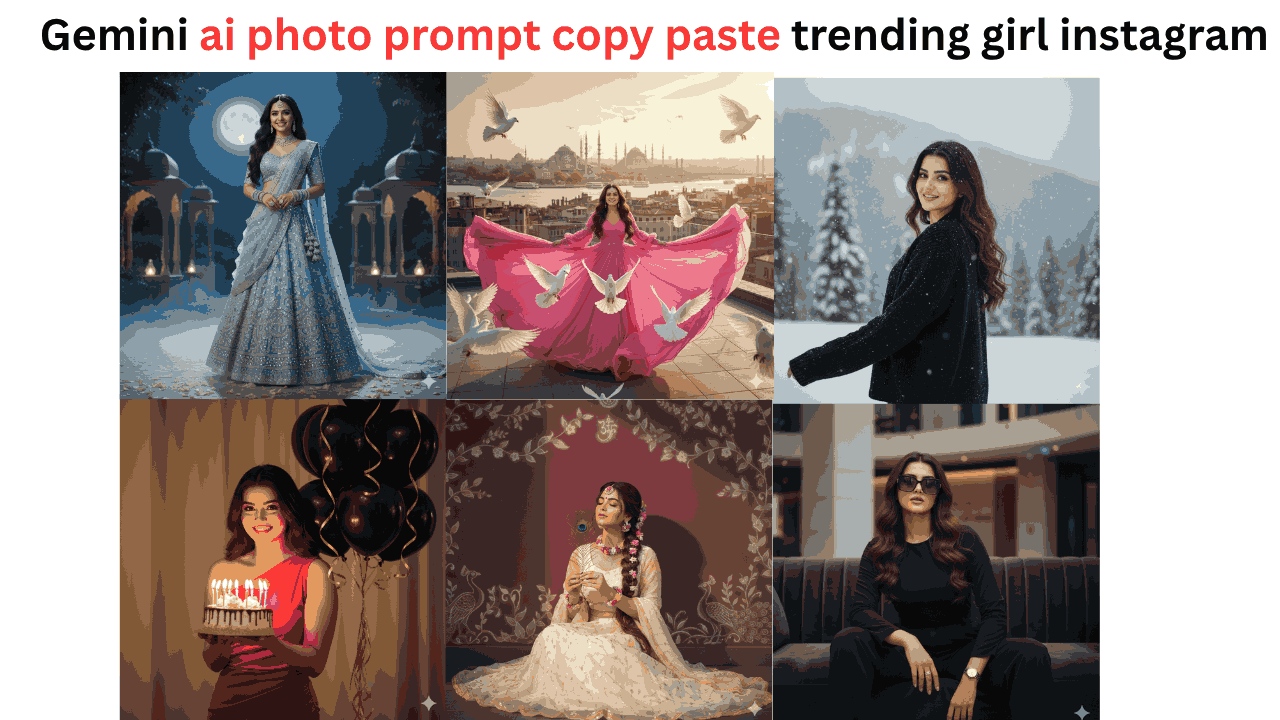 Gemini ai photo prompt copy paste trending girl instagram How to create trending girl ai photo