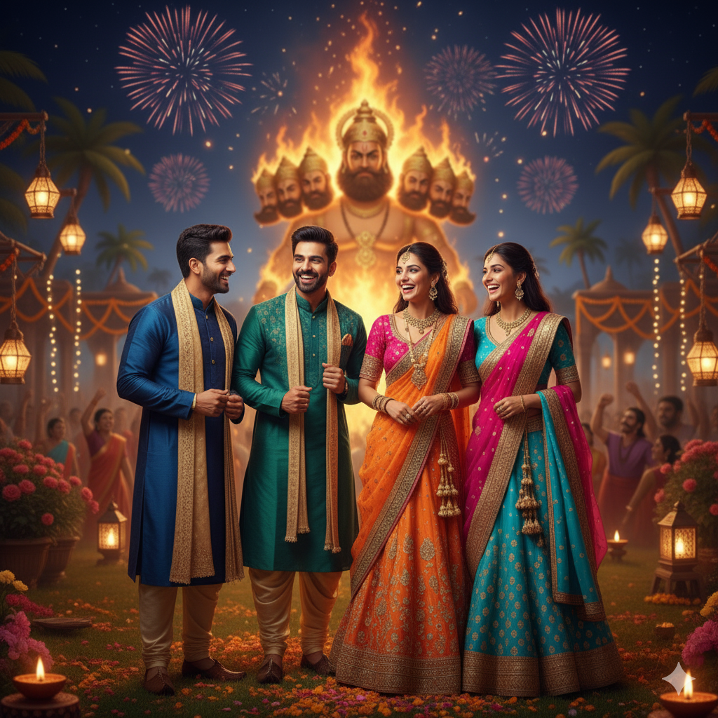 Best Prompt to generate Google gemini ai dussehra photos