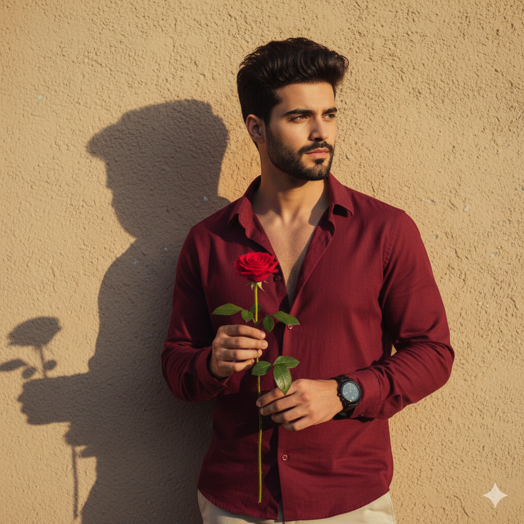 Best Prompt  to generate Gemini ai photo prompt copy paste trending boy rose
