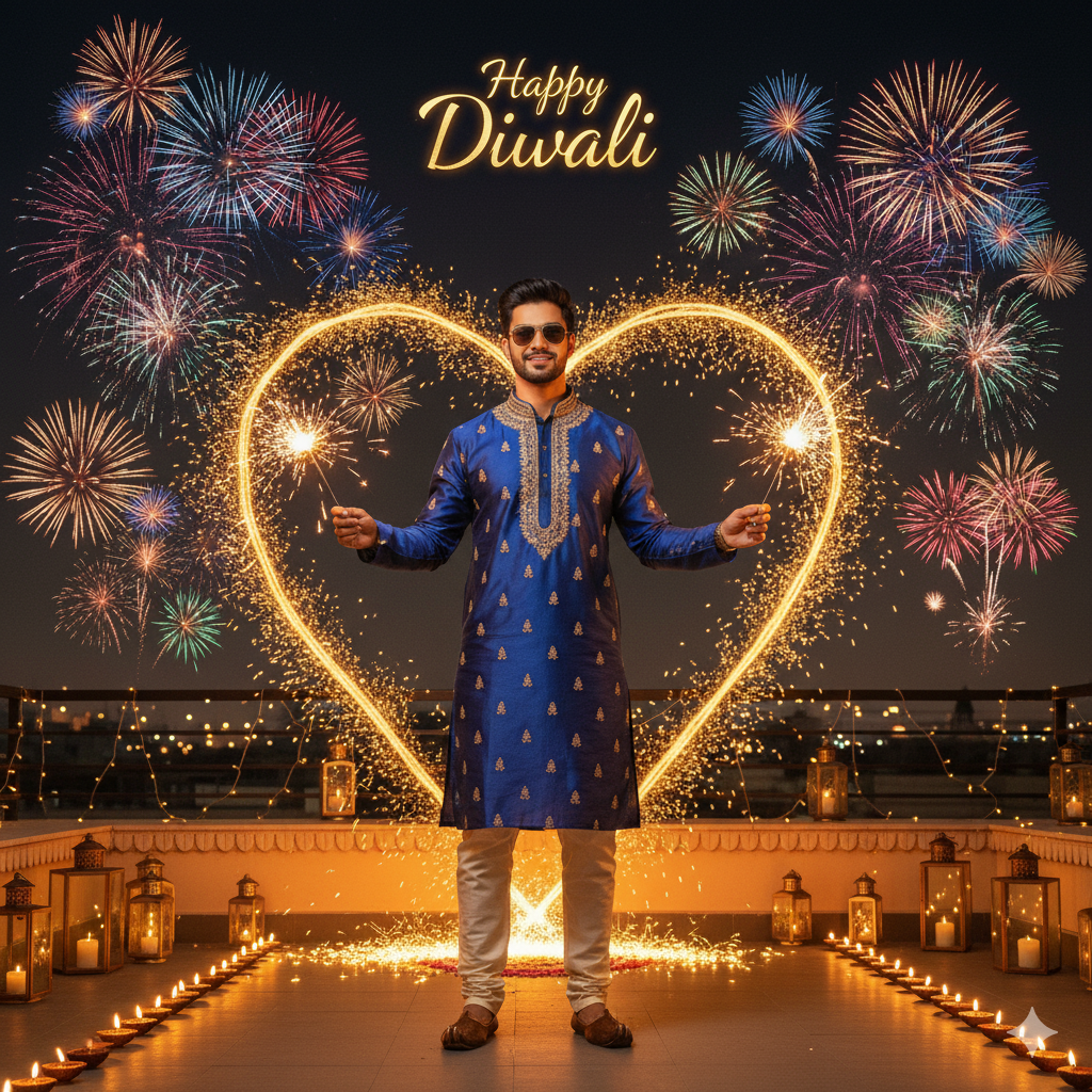 Gemini ai diwali photo editing prompts that are trending on instagram
