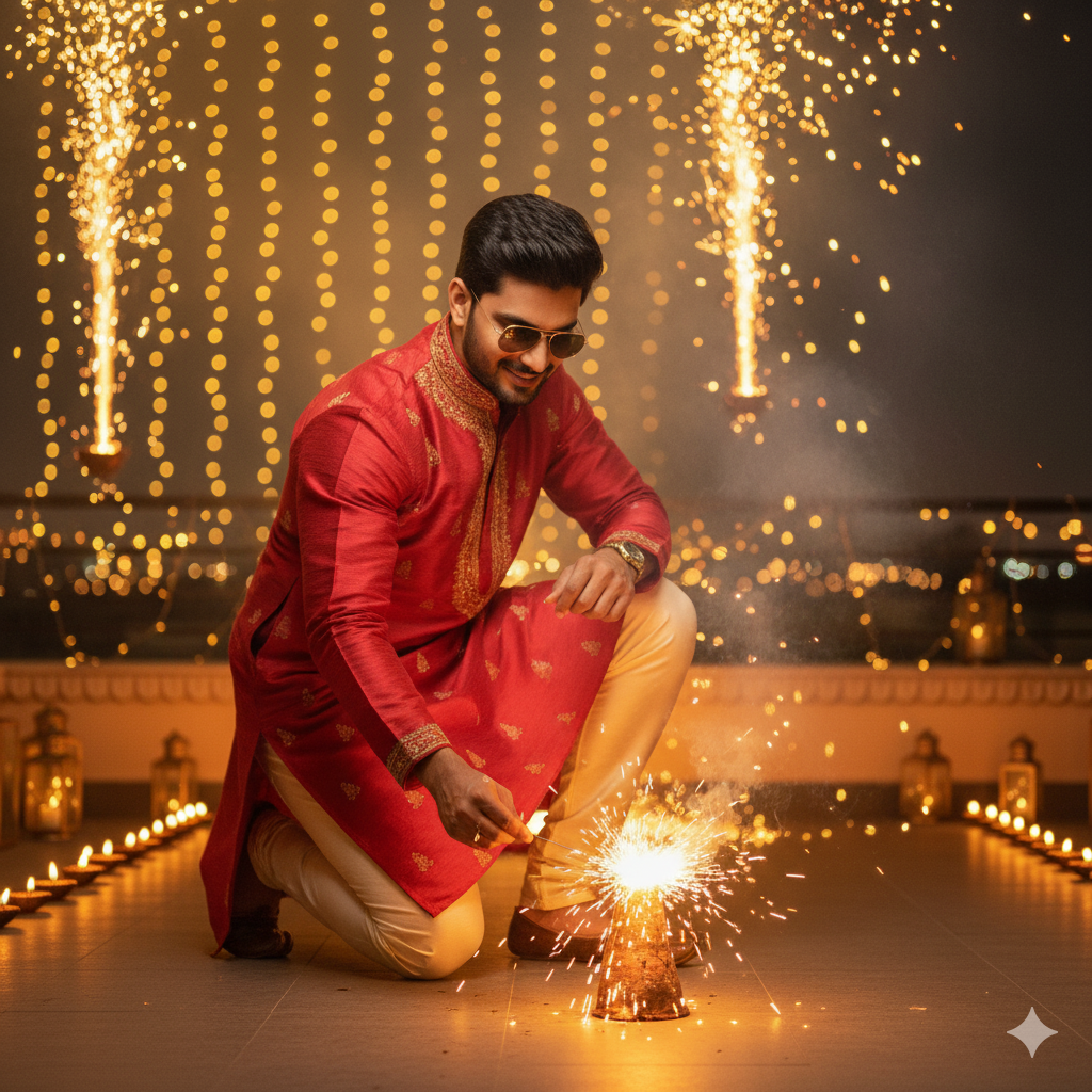 Gemini ai diwali photo editing prompts that are trending on instagram