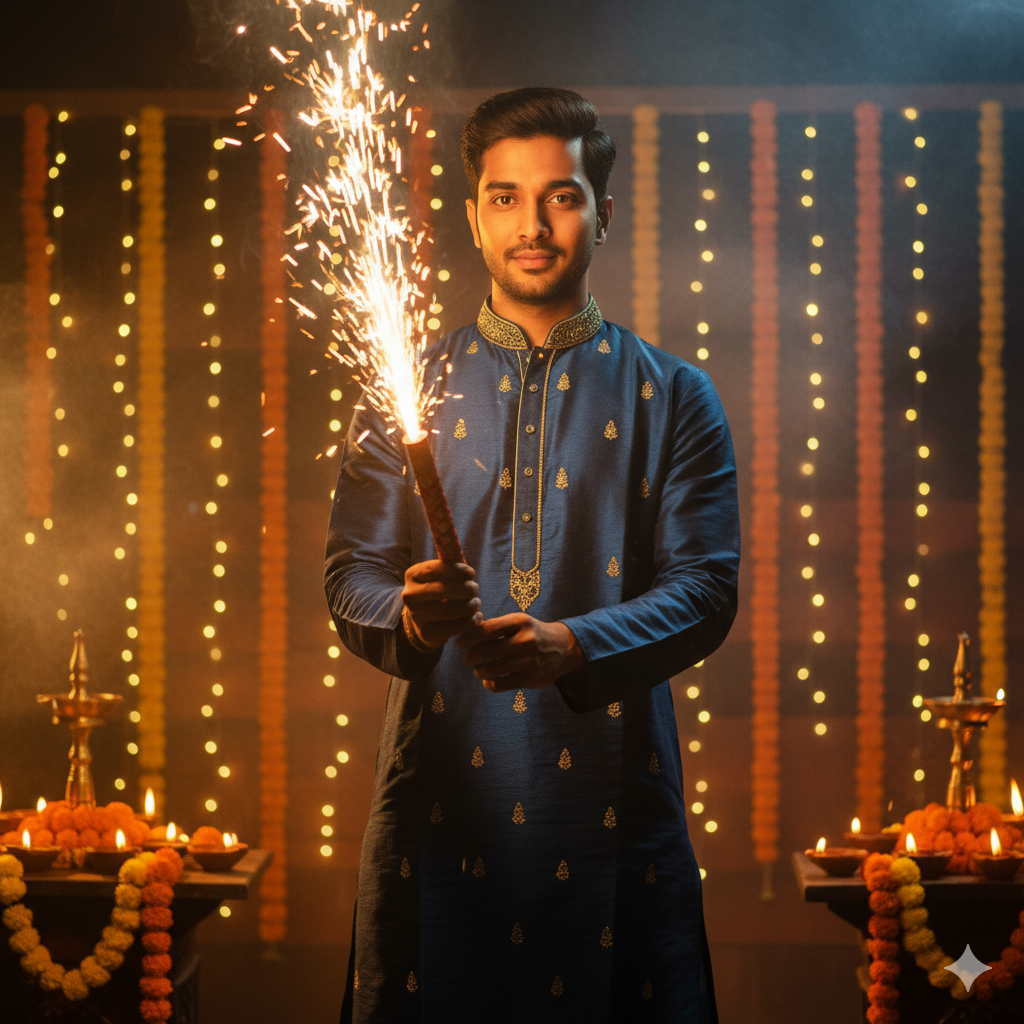 Gemini ai diwali photo editing prompts that are trending on instagram