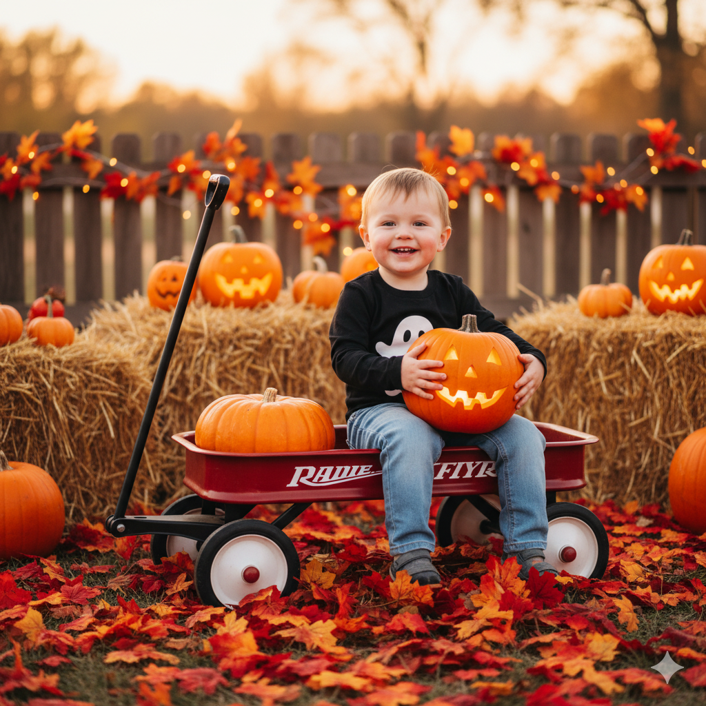 Halloween ai trend prompt kids tiktok