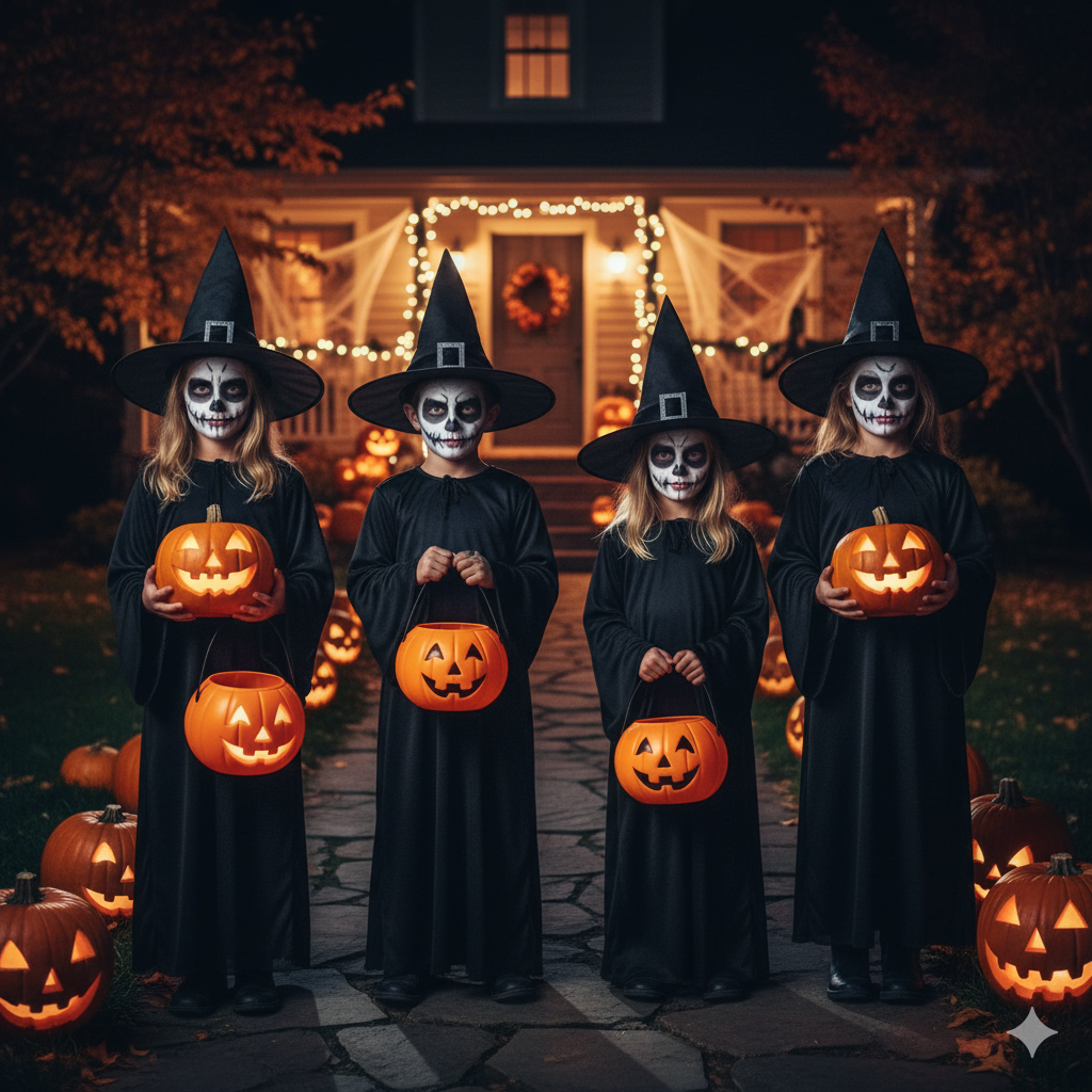 Halloween ai trend prompt kids tiktok