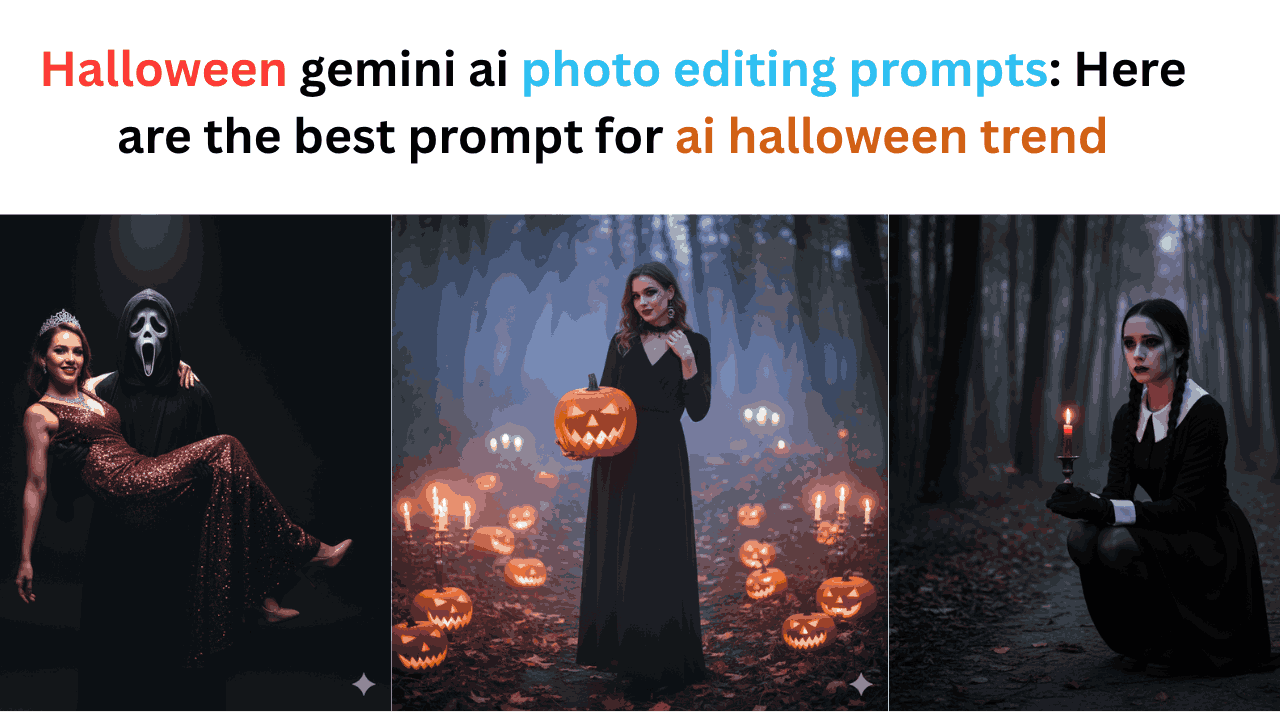 Halloween gemini ai photo editing prompts