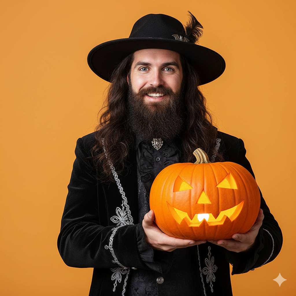 Prompt for gemini ai boy style trending: halloween ai prompts for men